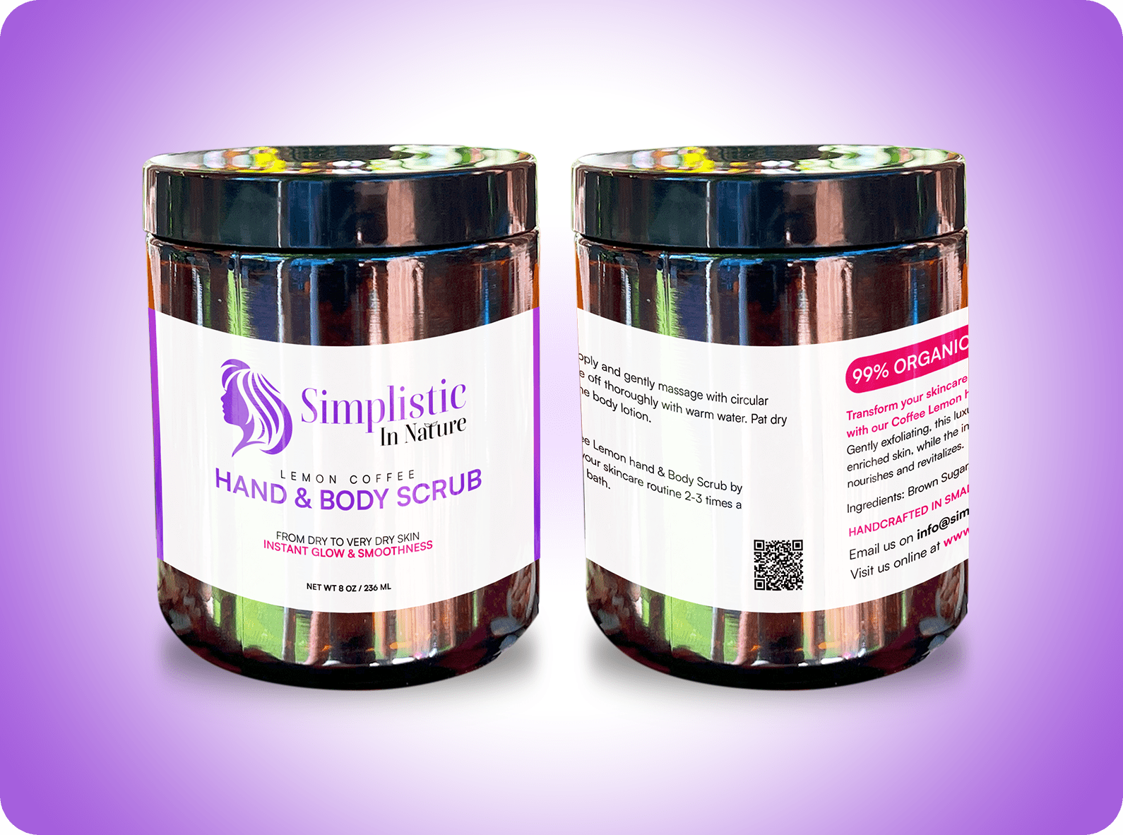 Lemon Coffee Hand & Body Scrub 8 oz - Image 3